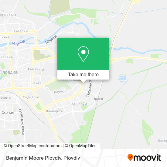 Benjamin Moore Plovdiv map