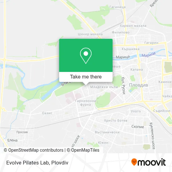 Evolve Pilates Lab map
