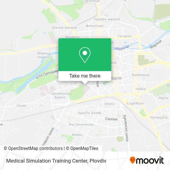 Medical Simulation Training Center map