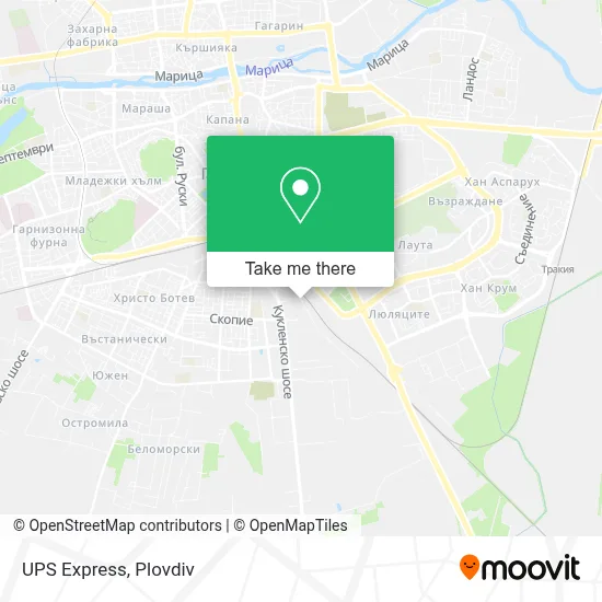 UPS Express map