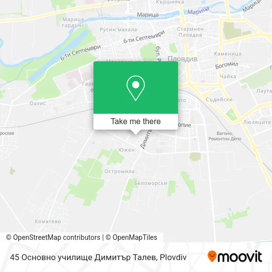 Карта 45 Основно училище Димитър Талев
