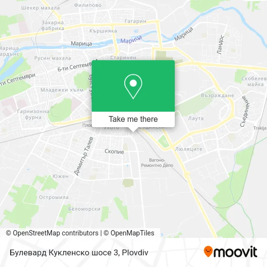 Карта Булевард Кукленско шосе 3