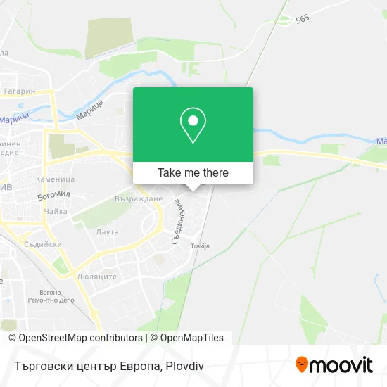 Карта Търговски център Европа