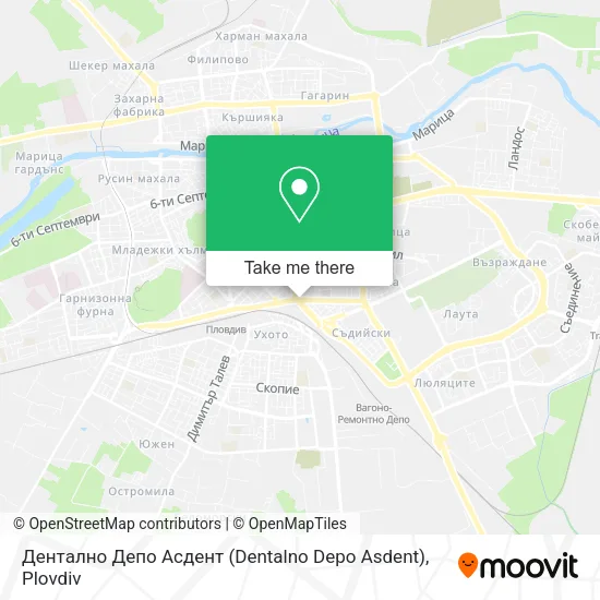 Карта Дентално Депо Асдент (Dentalno Depo Asdent)