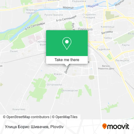 Карта Улица Борис Шивачев