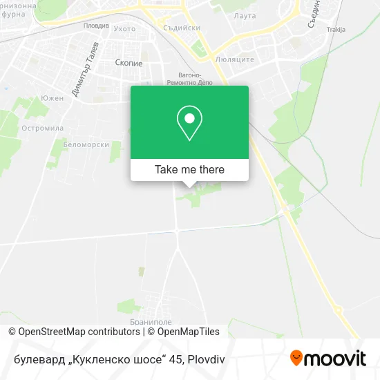 Карта булевард „Кукленско шосе“ 45
