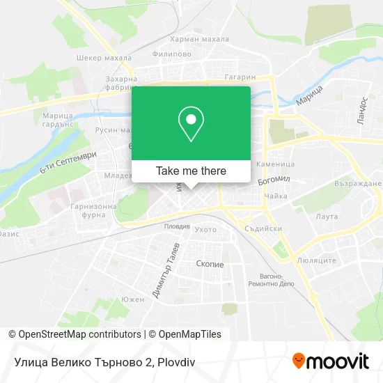 Карта Улица Велико Търново 2