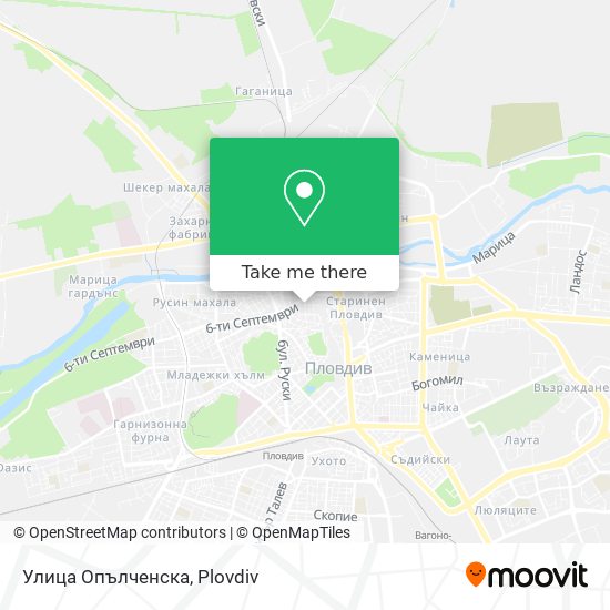Улица Опълченска map