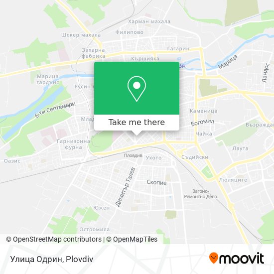 Улица Одрин map
