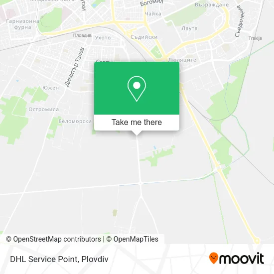 Карта DHL Service Point