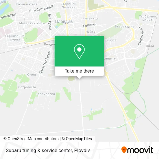 Subaru tuning & service center map
