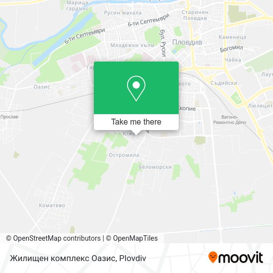Карта Жилищен комплекс Оазис