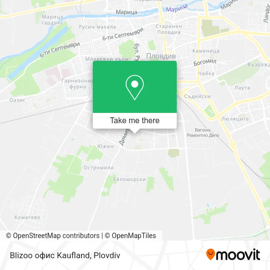 Карта Blizoo офис Kaufland