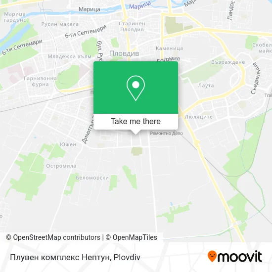 Карта Плувен комплекс Нептун