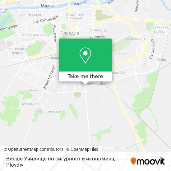 Висше Училище по сигурност и икономика map
