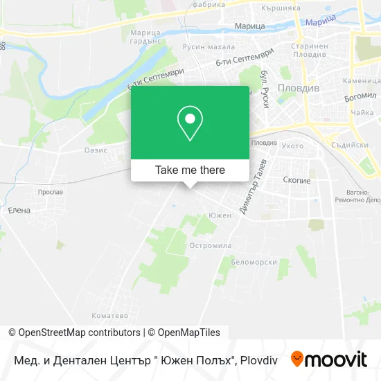 Карта Мед. и Дентален Център " Южен Полъх"