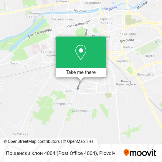 Карта Пощенски клон 4004 (Post Office 4004)