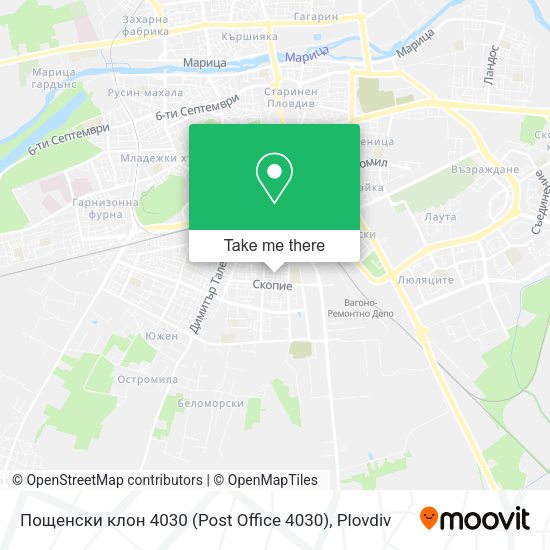 Карта Пощенски клон 4030 (Post Office 4030)