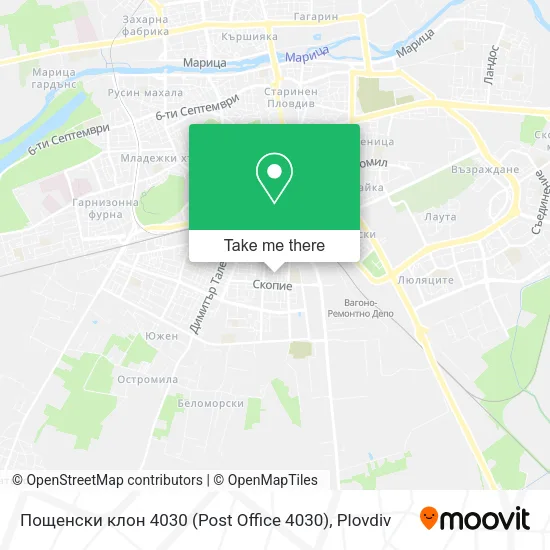 Карта Пощенски клон 4030 (Post Office 4030)