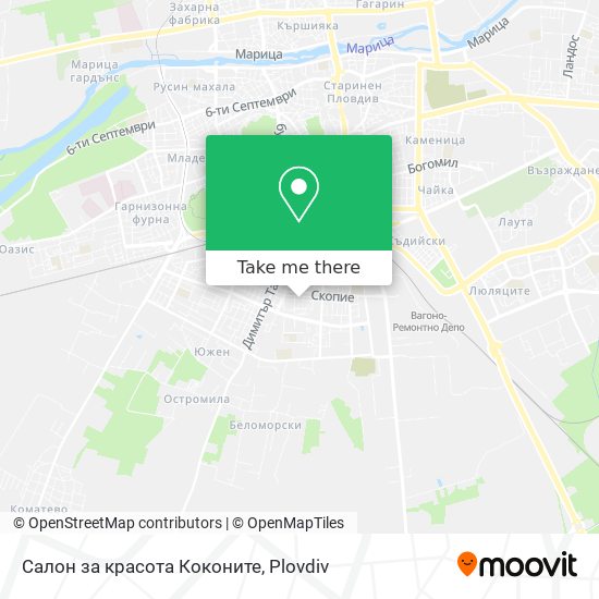 Салон за красота Коконите map