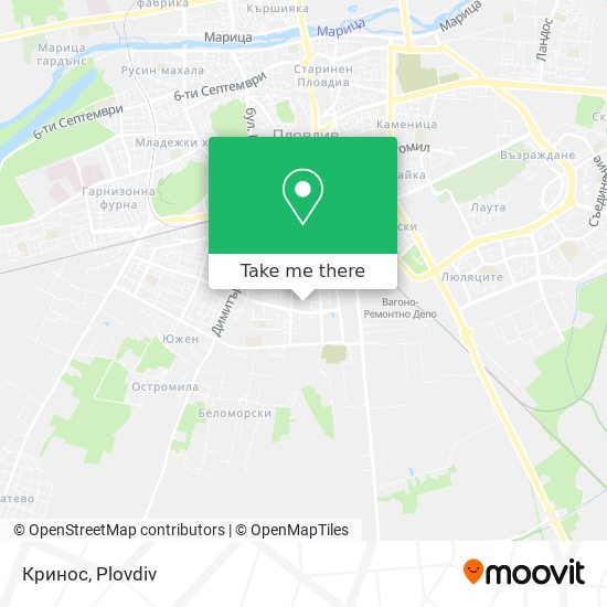 Кринос map