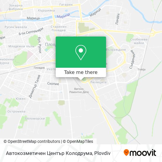 Карта Автокозметичен Център Колодрума