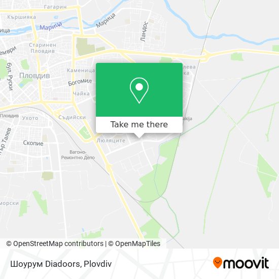 Шоурум Diadoors map