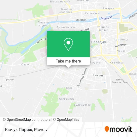 Карта Кючук Париж