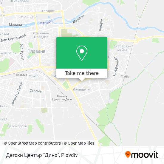 Карта Детски Център "Дино"
