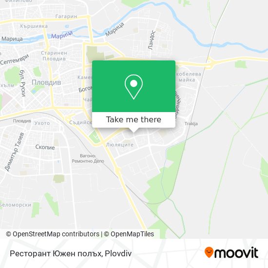 Ресторант Южен полъх map