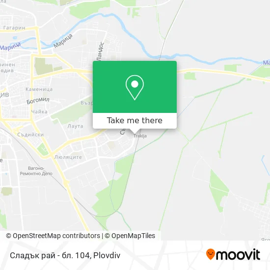 Карта Сладък рай - бл. 104