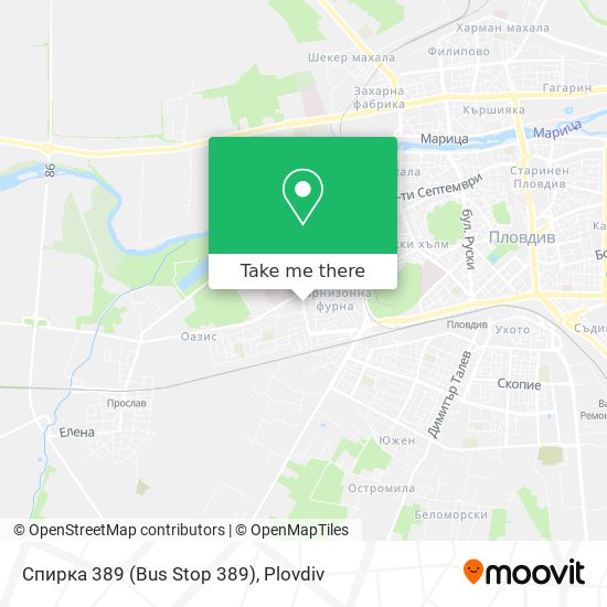 Спирка 389 (Bus Stop 389) map