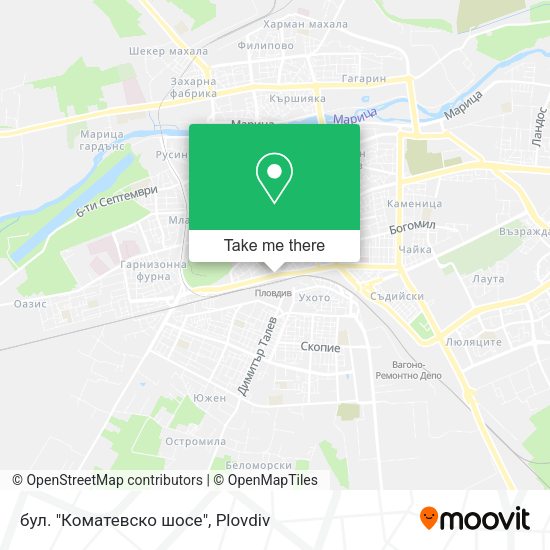 Карта бул. "Коматевско шосе"