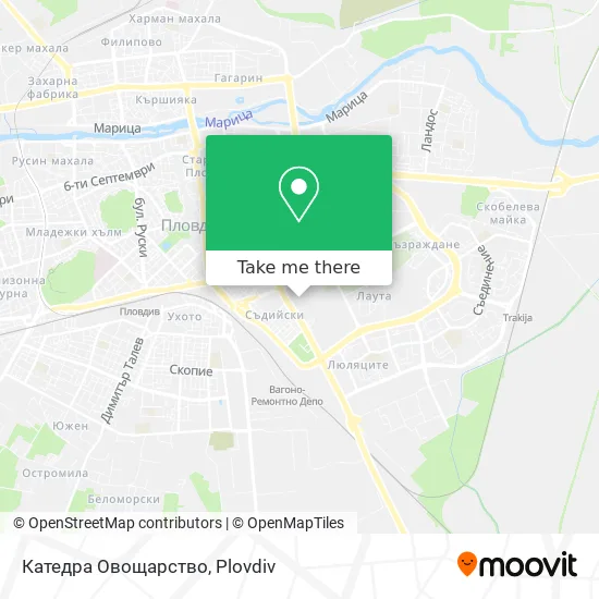 Карта Катедра Овощарство