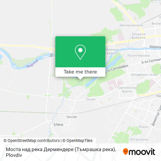 Моста над река Дермендере (Тъмрашка река) map