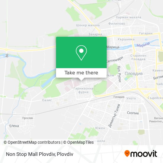 Non Stop Mall Plovdiv map