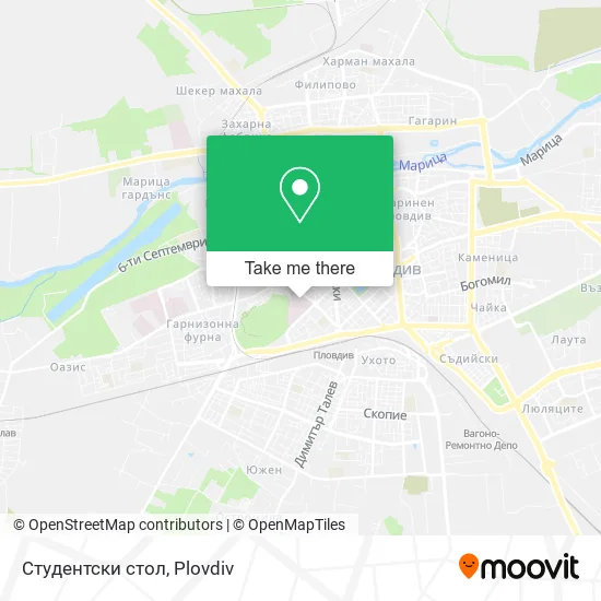 Карта Студентски стол