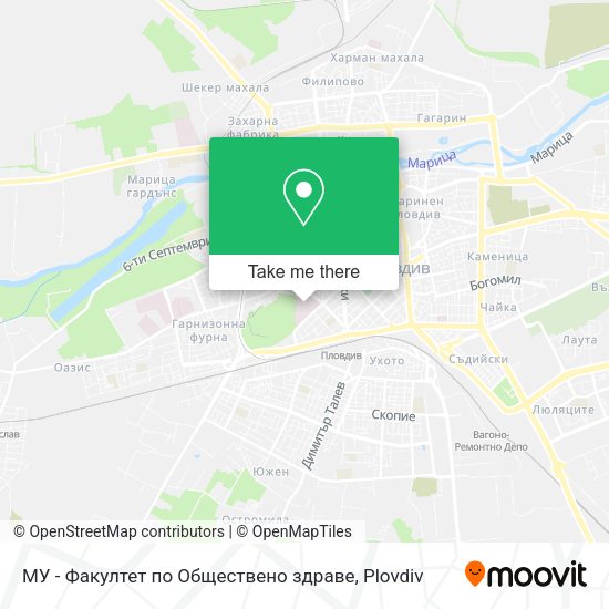 Карта МУ - Факултет по Обществено здраве