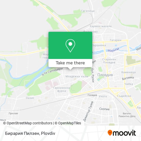 Бирария Пилзен map