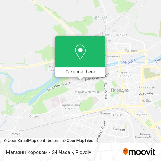 Карта Магазин Кореком • 24 Часа •