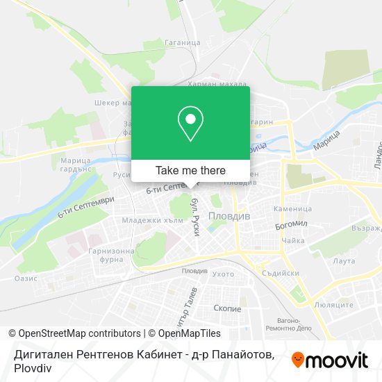 Карта Дигитален Рентгенов Кабинет - д-р Панайотов