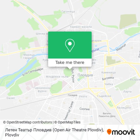 Летен Театър Пловдив (Open Air Theatre Plovdiv) map