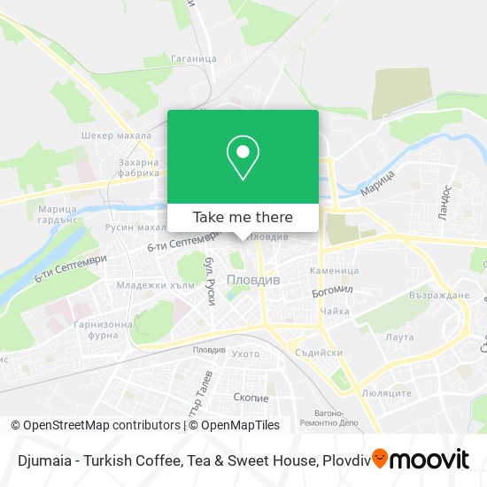 Djumaia - Turkish Coffee, Tea & Sweet House map