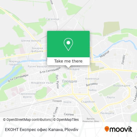 ЕКОНТ Експрес офис Кaпaнa map