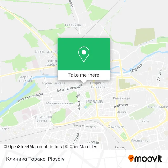 Карта Клиника Торакс