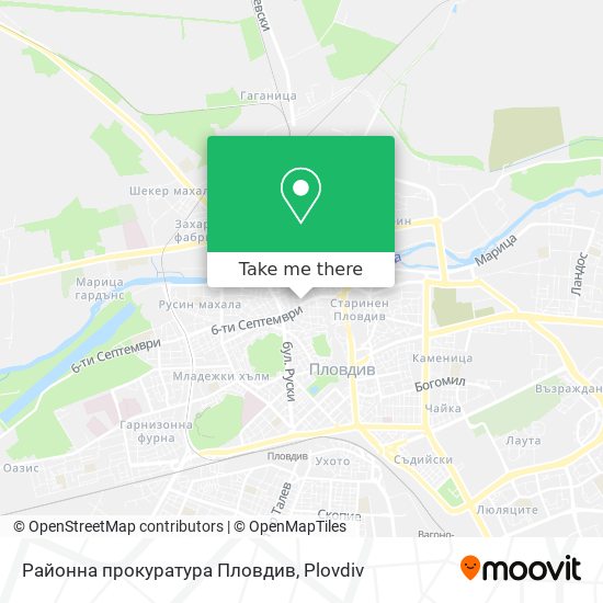 Районна прокуратура Пловдив map