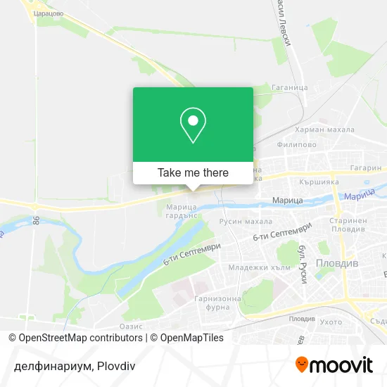 Карта делфинариум