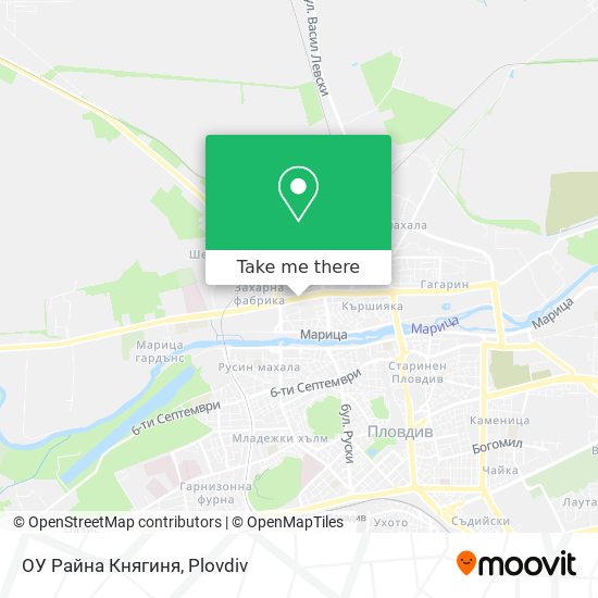 ОУ Райна Княгиня map