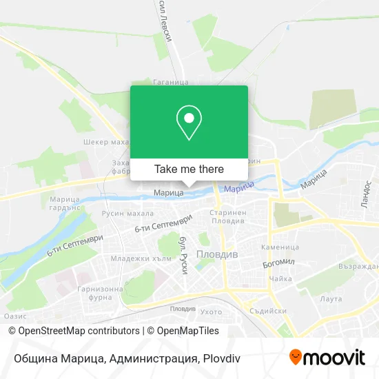 Карта Община Марица, Администрация