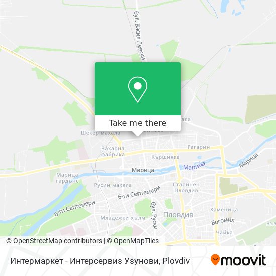 Карта Интермаркет - Интерсервиз Узунови